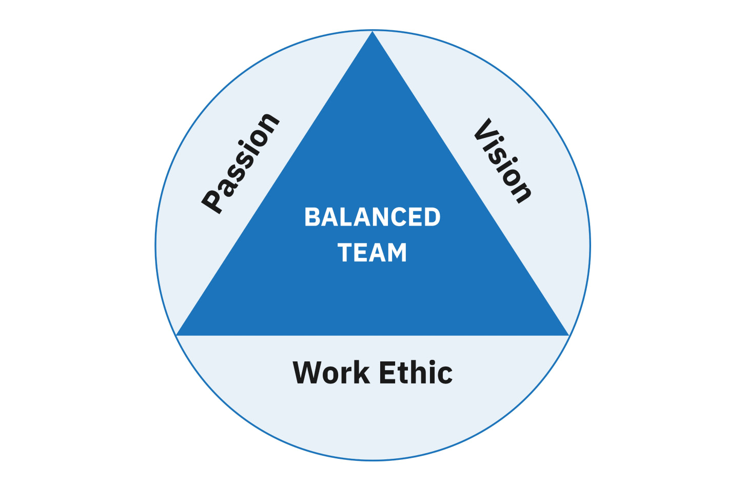 A shared passion, vision, and work ethic is essential to build and maintain optimal team performance